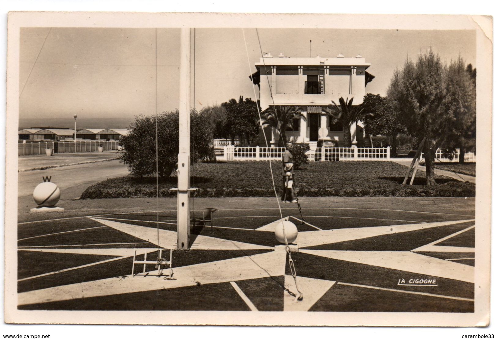 CPSM  Algérie Oran LA SENIA L'Aviation Civile  1951  Angle Haut Gauche écorné11083 - Oran