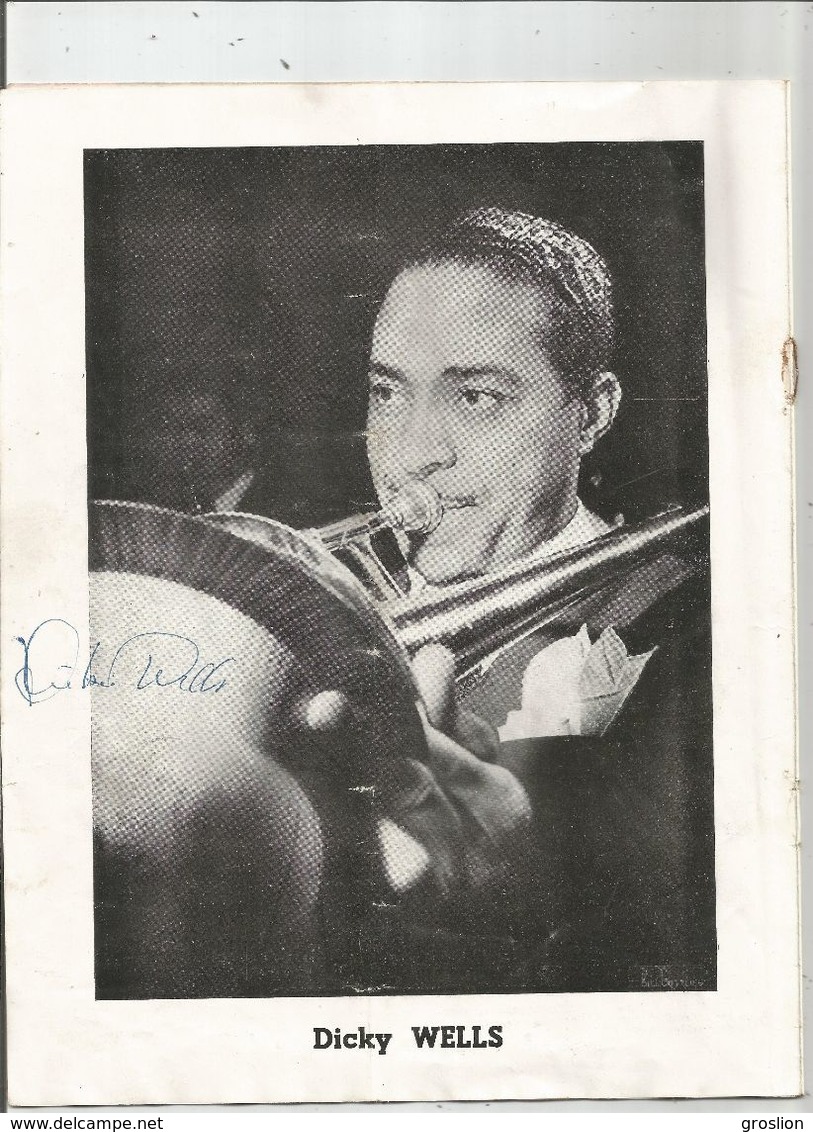 JAZZ RARE AUTOGRAPHES DE BILL COLEMAN .ZUTTY SINGLETON.DICKY WELLS ET RANDY DOWNS SUR PROGRAMME - Autres & Non Classés