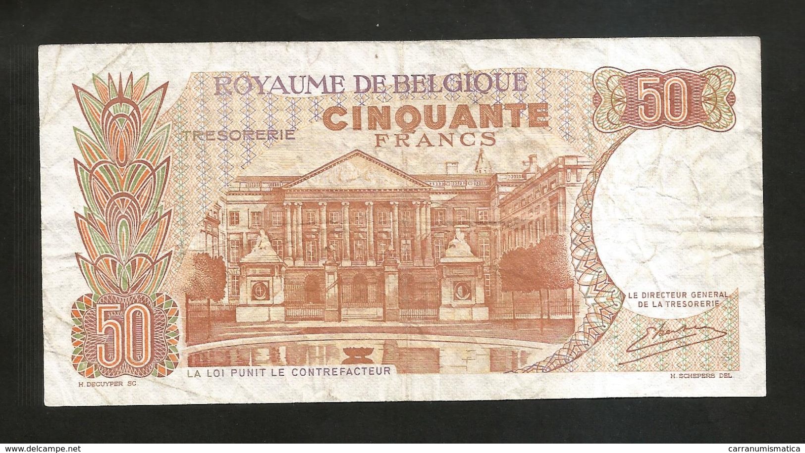 BELGIQUE / BELGIO - THESAURIE - 50 FRANK / FRANCS (1966) - 50 Francos