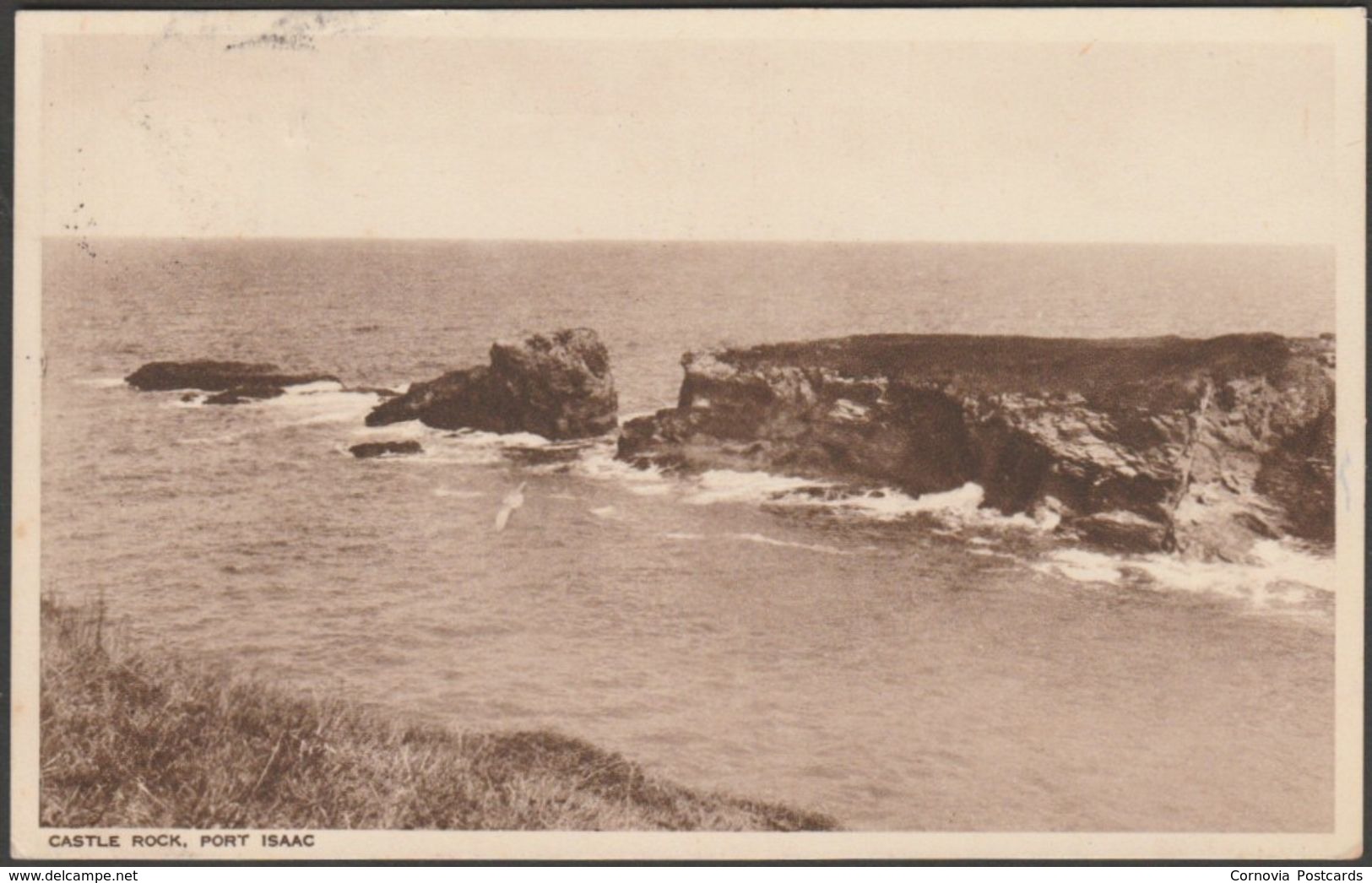 Castle Rock, Port Isaac, Cornwall, 1950 - Pearson Postcard - Other & Unclassified