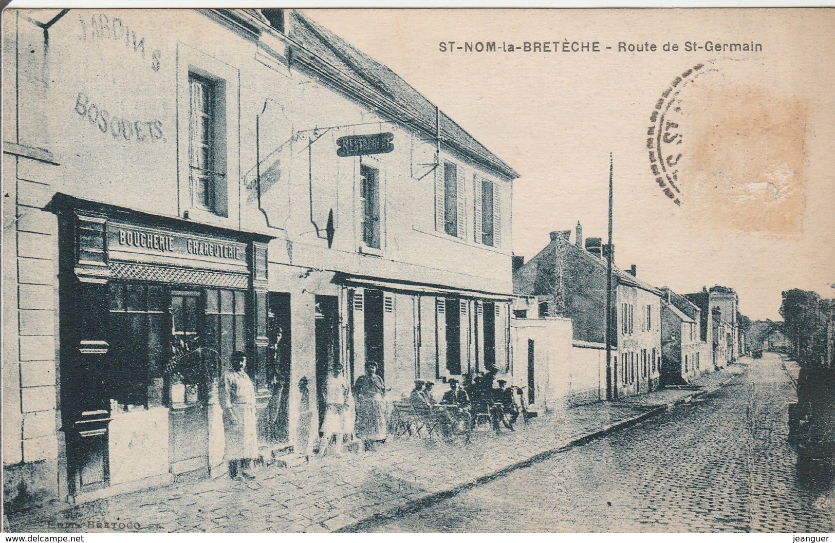 CPA: SAINT NOM La BRETECHE   Route De Saint Germain - St. Nom La Breteche