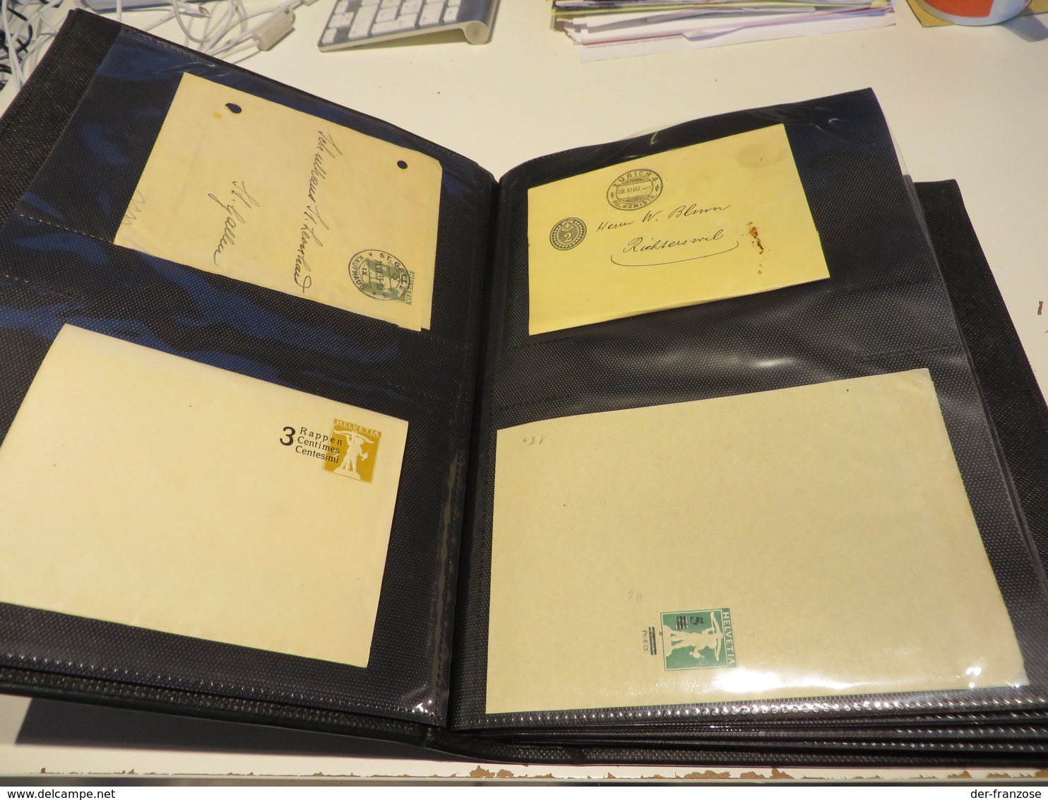 EUROPA  Posten  GANZSACHEN - BELEGEN/ POSTKARTEN / ZEITUNGSBINDEN  Im  BINDER - Collections (with Albums)