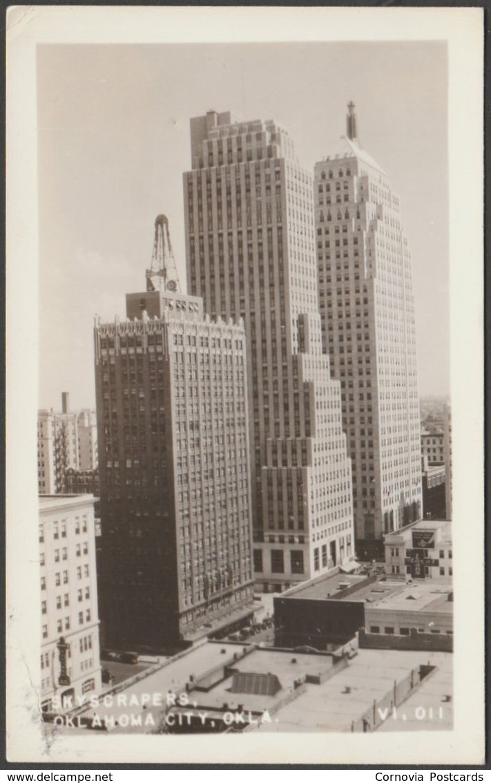 Skyscrapers, Oklahoma City, Oklahoma, C.1930 - Views Inc RP Postcard - Oklahoma City