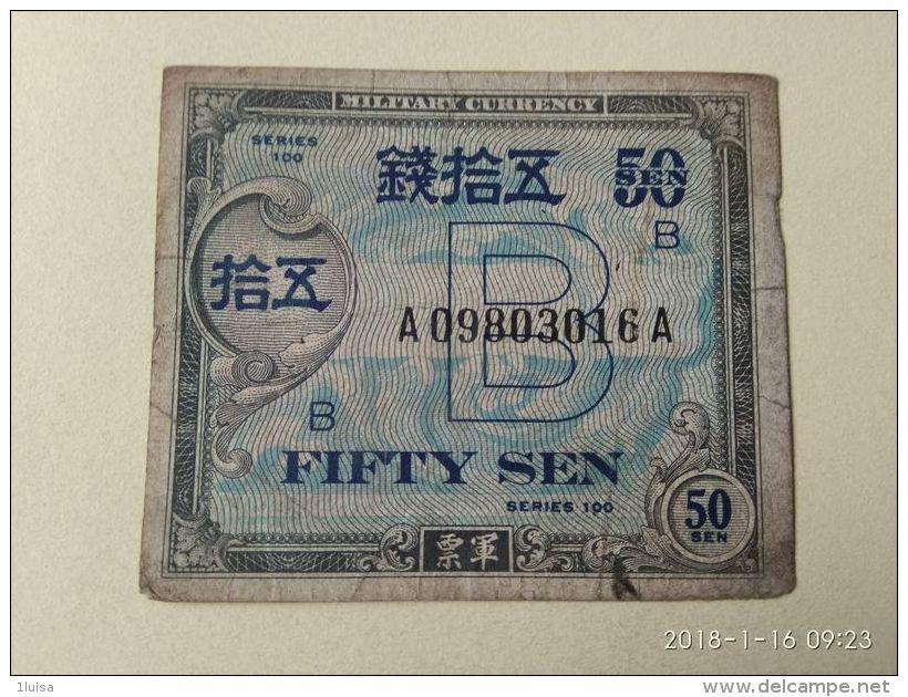 50 Sen 1946 - Japón