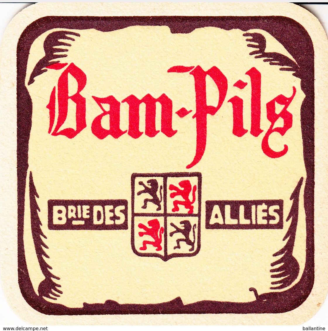 Bam-Pils  Brasserie Des Alliés - Sous-bocks