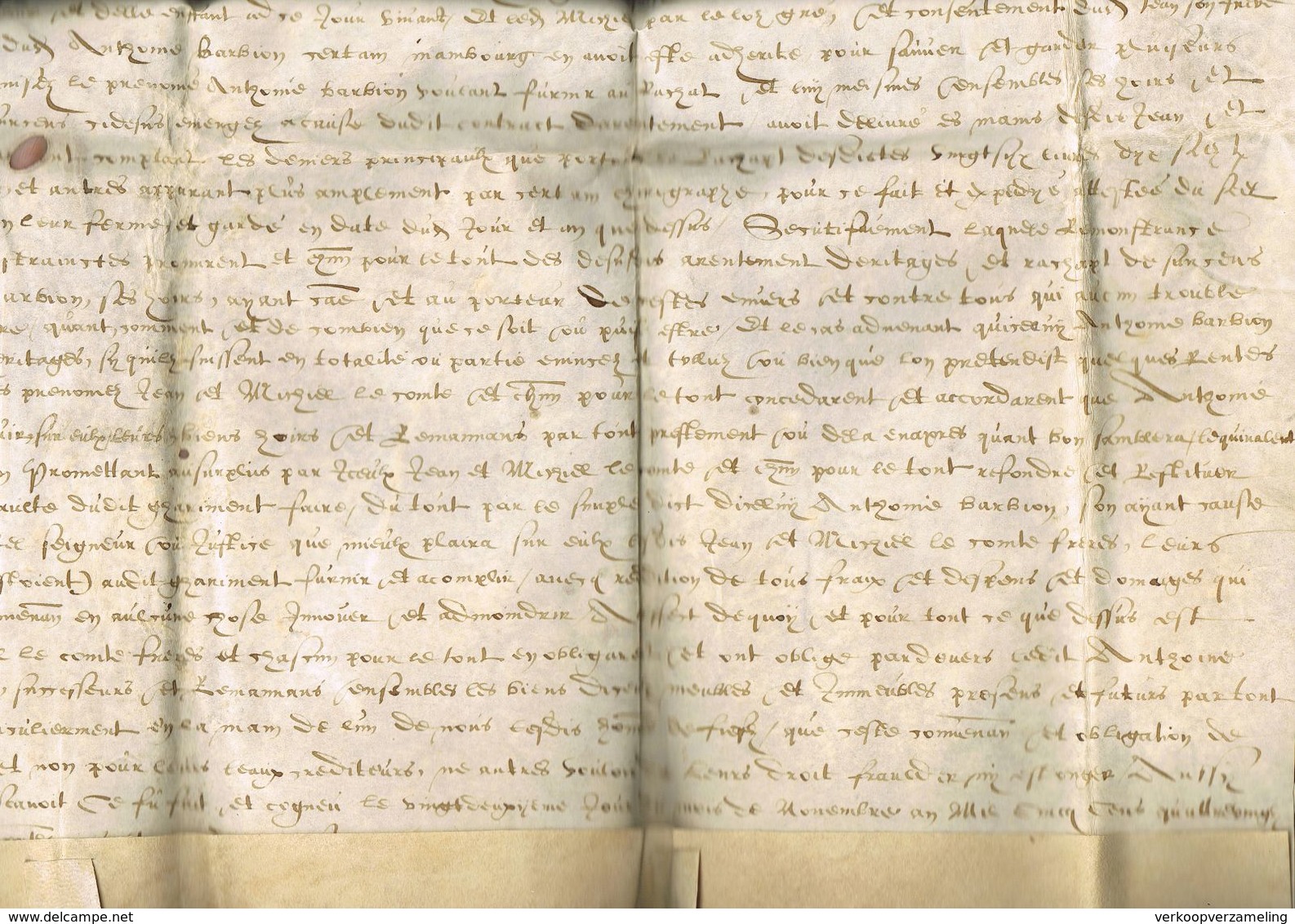 Perkament Parchemin 1582 ? Nous George De Froimont Et Domonica Chadron.........testament ??,, - Manoscritti