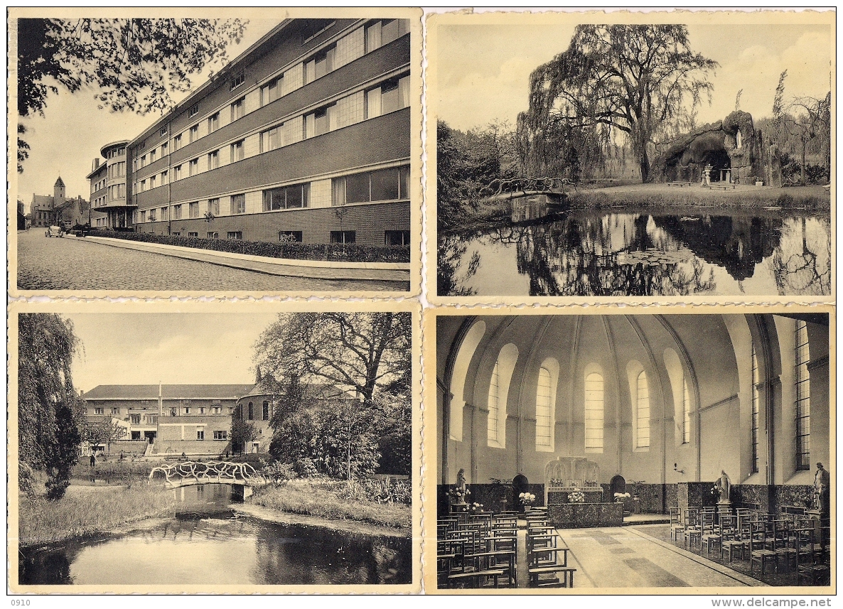 4 DIVERSE FOTOKAARTEN VAN BORNEM " ST.JOZEFKLINIEK" - Bornem