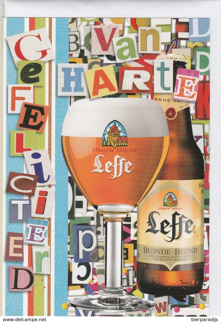 Verjaardagskaart   Leffe - Autres & Non Classés