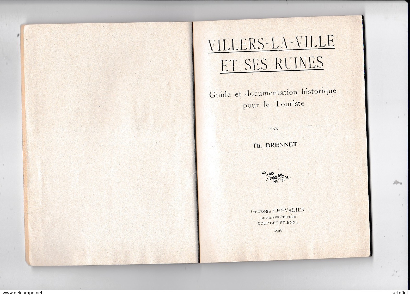 VILLERS-LA-VILLE-ET SES RUINES-GUIDE&DOCUMENTATION-TH.BRENNET-64 PAGES-1928-DIMENSIONS+-13-18CM-VOYEZ 6 SCANS - Villers-la-Ville