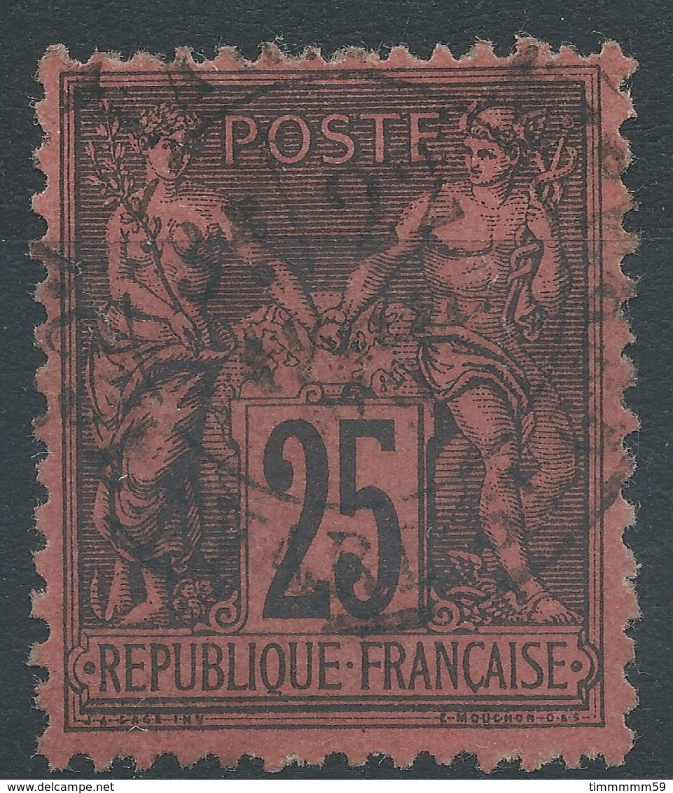 Lot N°39414  N°91, Oblit Cachet à Date De PARIS A Déchiffrer - 1876-1878 Sage (Type I)