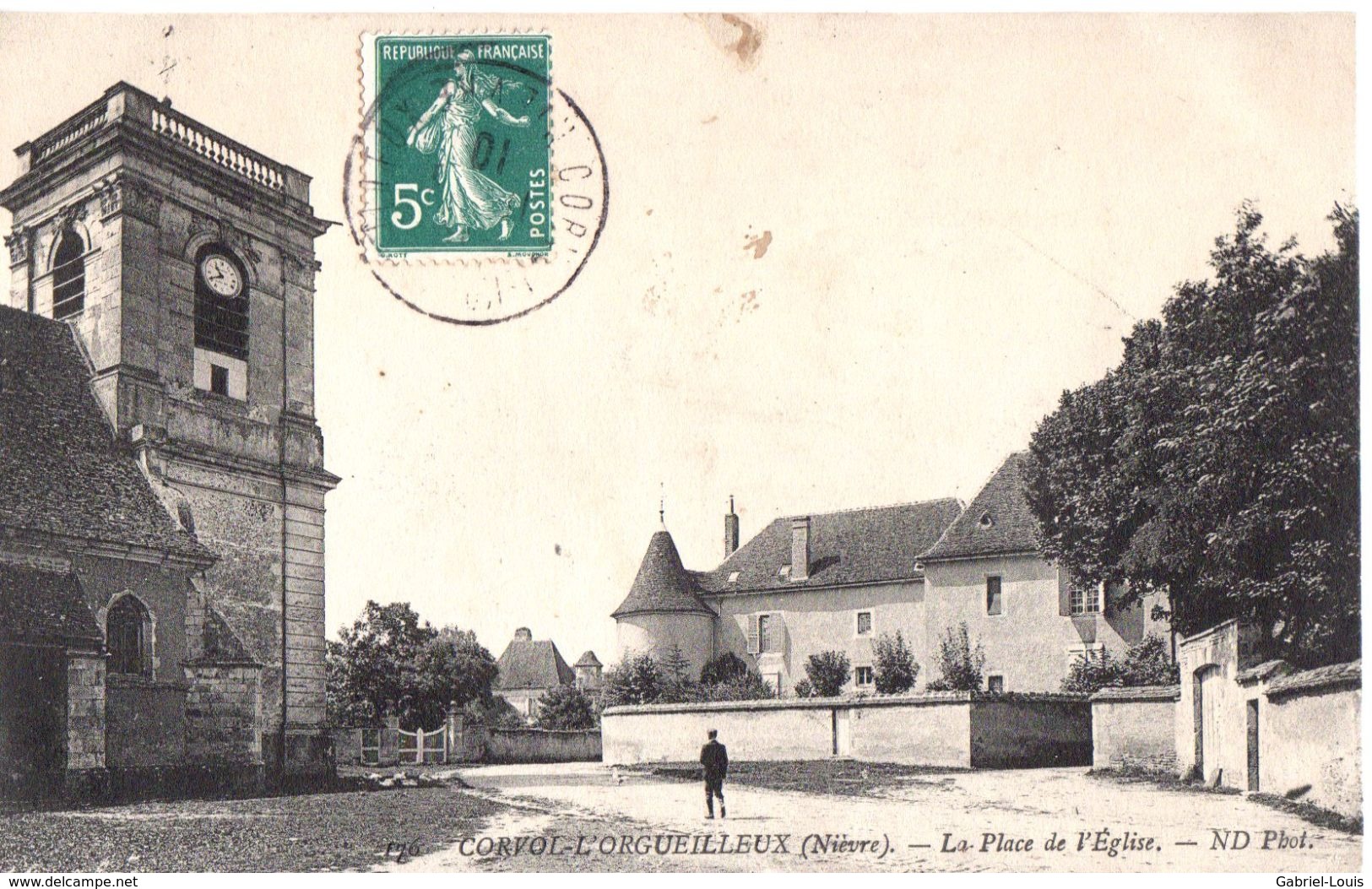 58 CORVOL L'ORGUEILLEUX La Place De L'église - Autres & Non Classés