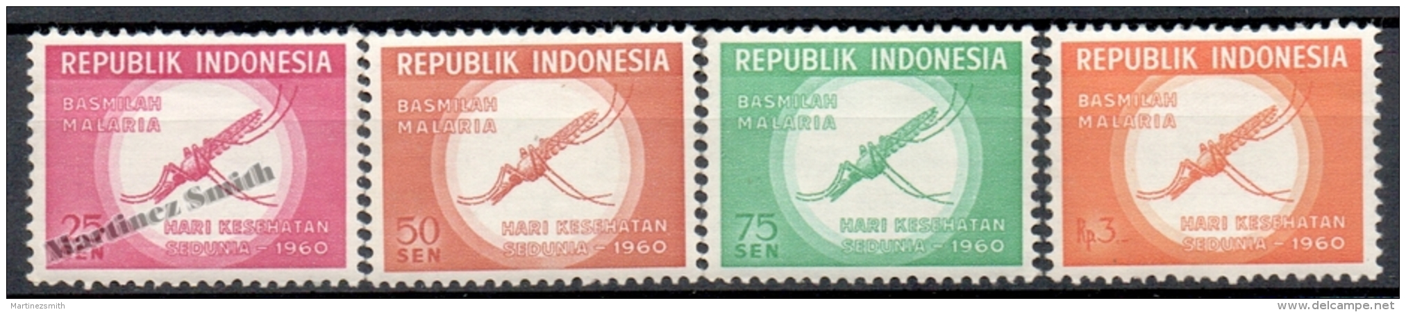 Indonésie - Indonesia 1960 Yvert 223-26, Wolrd Day Of Health - MNH - Indonesia