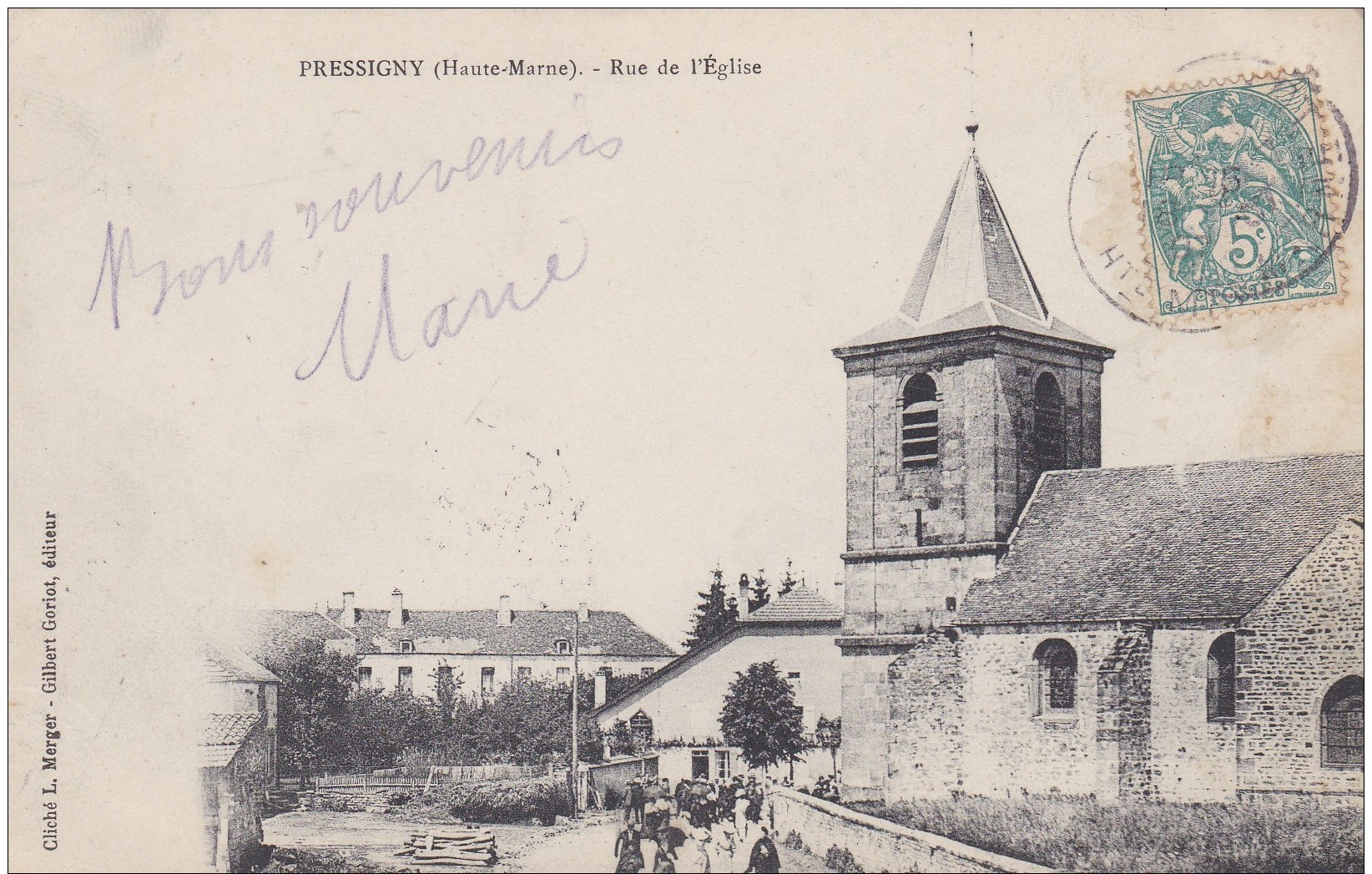 F15 - 52 - Pressigny - Haute-Marne - Rue De L'Eglise - Autres & Non Classés