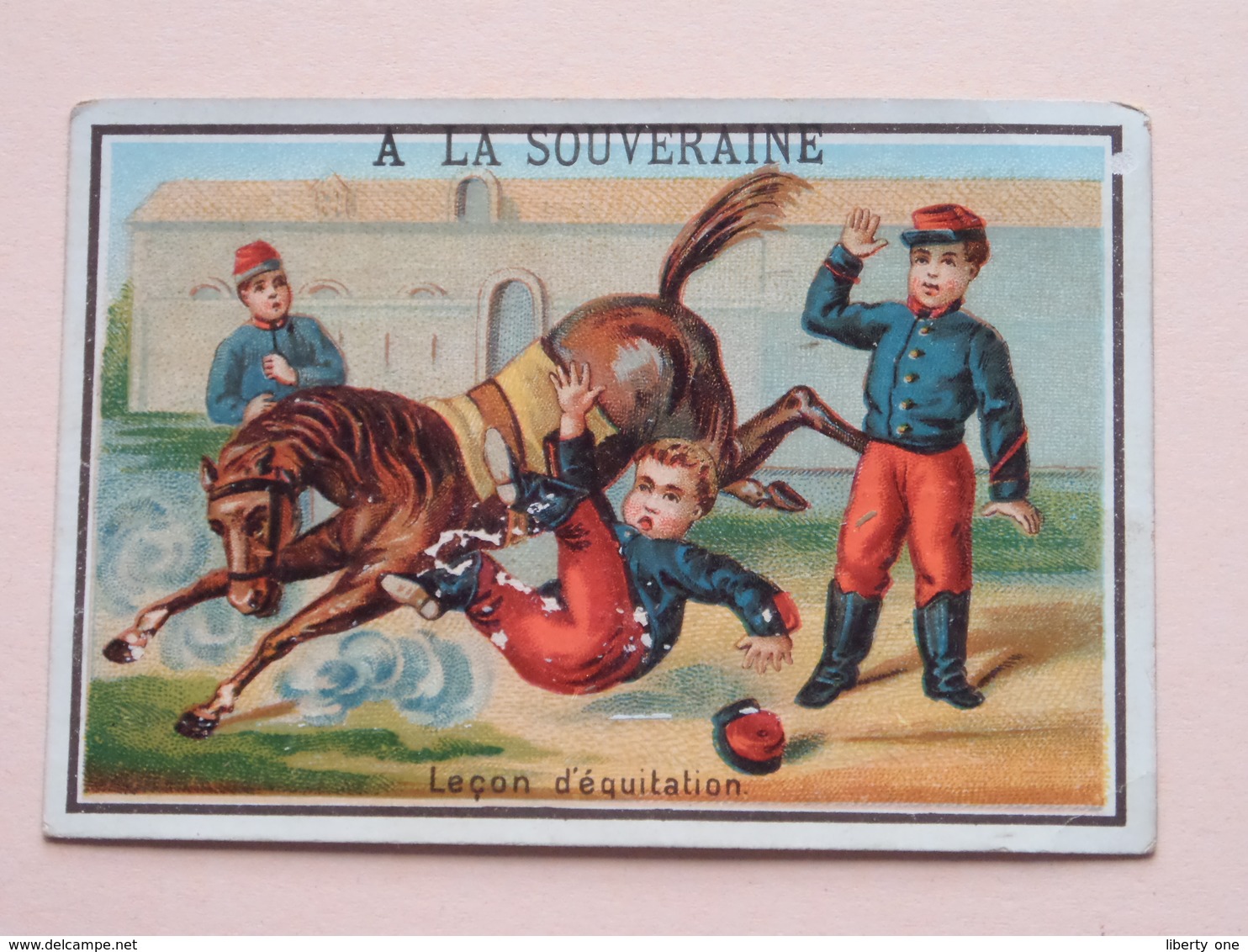 A La Souveraine Maison L. BLOUZARD Rue De L'Hôtel De Ville 85 LYON / Leçon D'équitation ( Voir Photo ) ! - Publicités