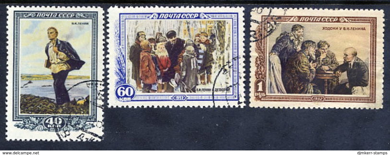 SOVIET UNION 1952 Lenin Death Anniversary, Used.  Michel 1615-17 - Gebruikt