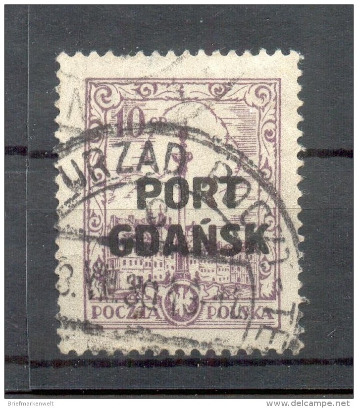 Danzig PORT GDANK 16I ABART Gest. BPP (49961 - Port Gdansk