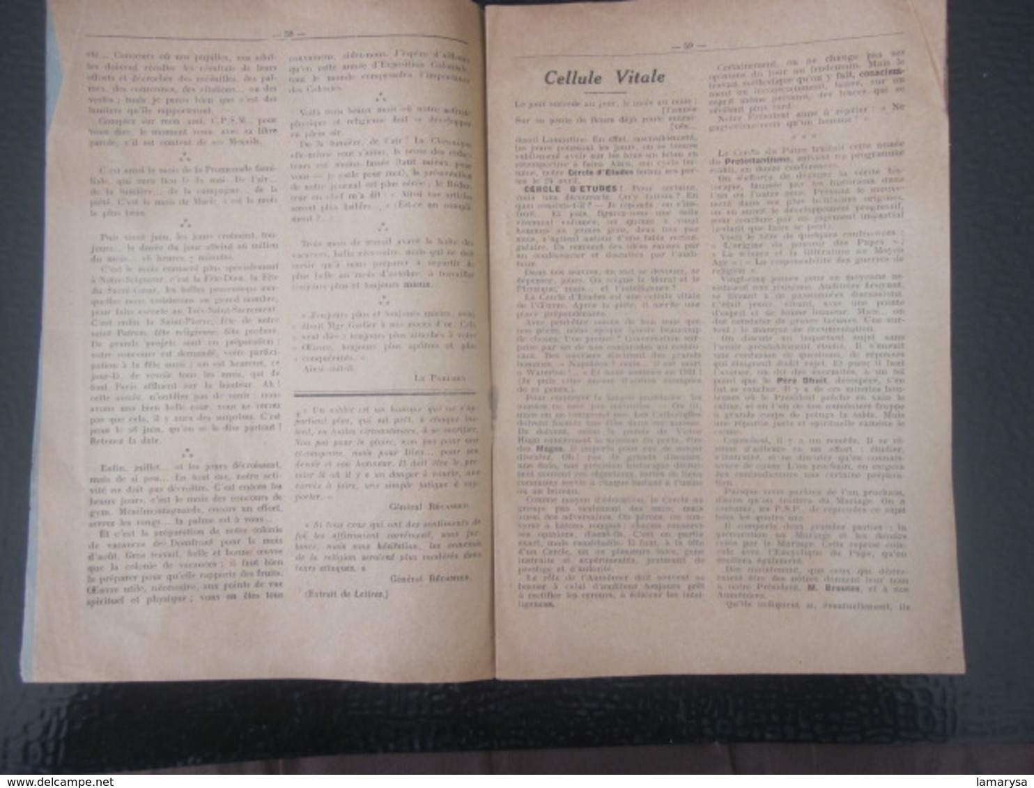 Mai 1931 Chronique Patronage Saint-Pierre 15 R. Du Retrait à Paris 20-Pubs-Les Ménimontagnards Oran Eckmuhl Ménilmontant - Religion & Esotérisme