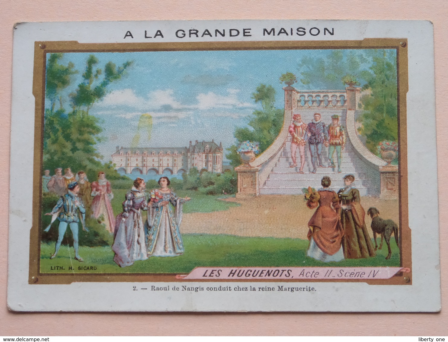 A LA GRANDE MAISON Habillements Chapellerie-Bonneterie-Lingerie ( Les Huguenots Acte II Scène IV ) ( Voir Photo ) ! - Publicités