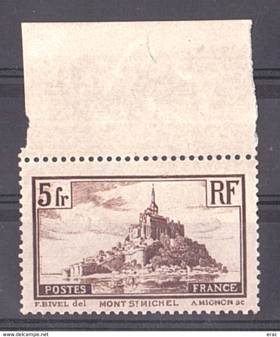 1929/31 - N° 260a (type I) - Neuf ** - Bord De Feuille - Mont-Saint-Michel - Cote 50 - Neufs