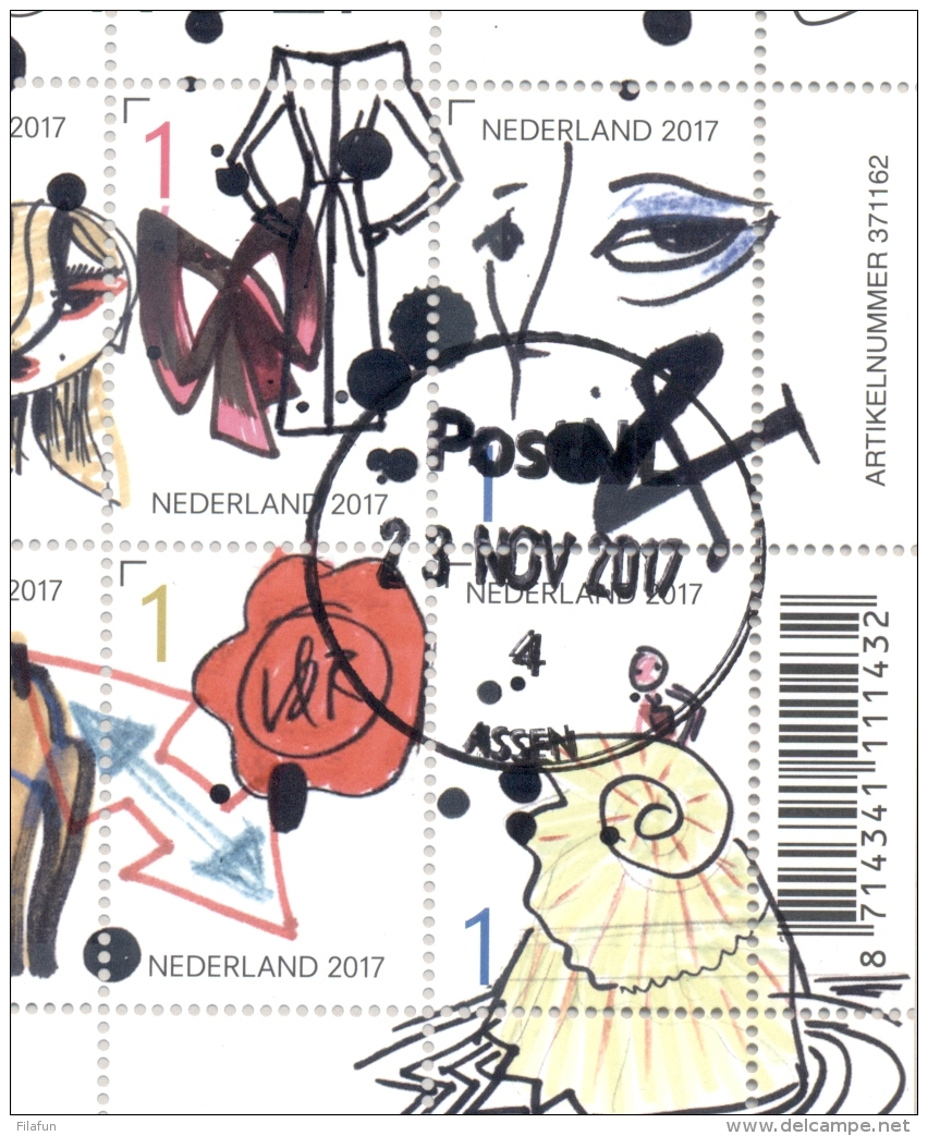 Nederland - 2017 - Velletje Viktor &amp; Rolf - Echt Gebruikt - Used Stamps