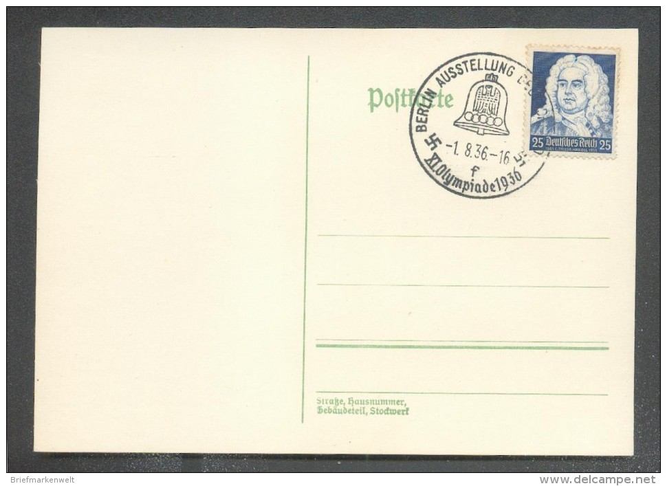 DR-3.Reich 575 Mit OLYMPIASTEMPEL!! (F8661 - Briefe U. Dokumente