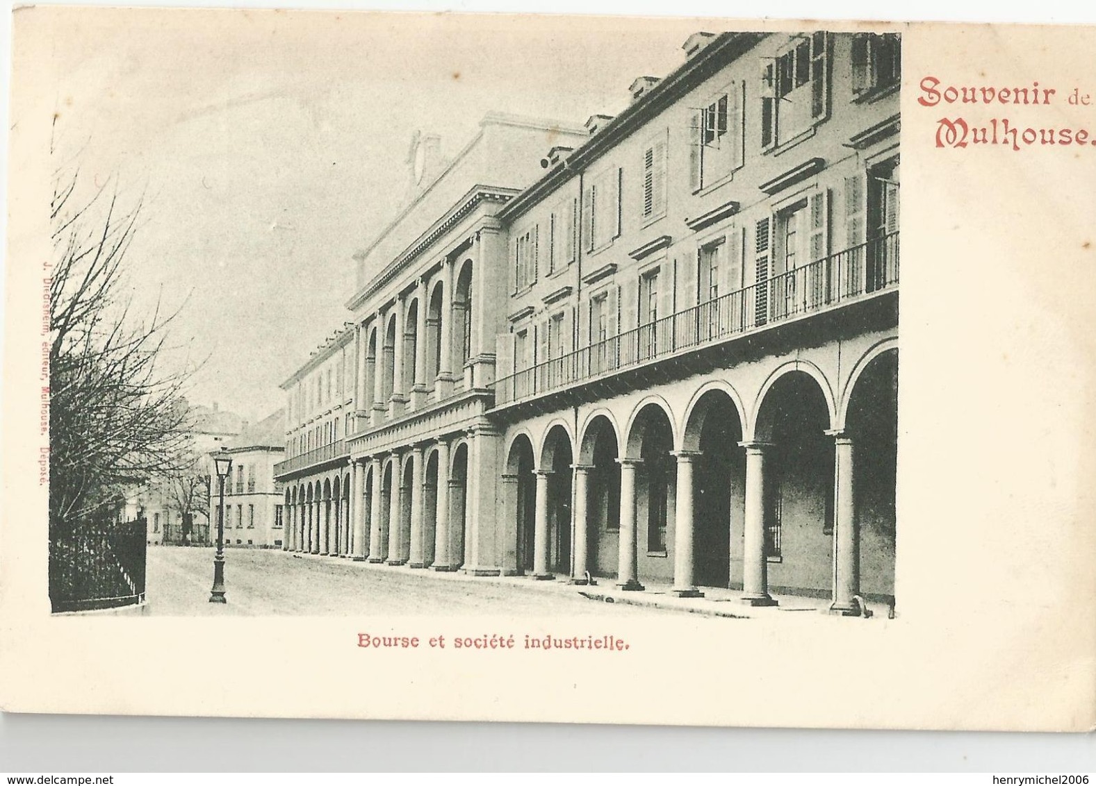 68 Haut Rhin Mulhouse Souvenir Bourse Et Société Industrielle - Mulhouse