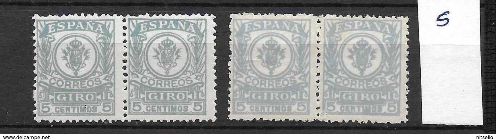 LOTE 1891 D  ///  (C025) ESPAÑA GIRO  EDIFIL Nº 1  VARIEDAD DE COLOR **MNH - Fiscales