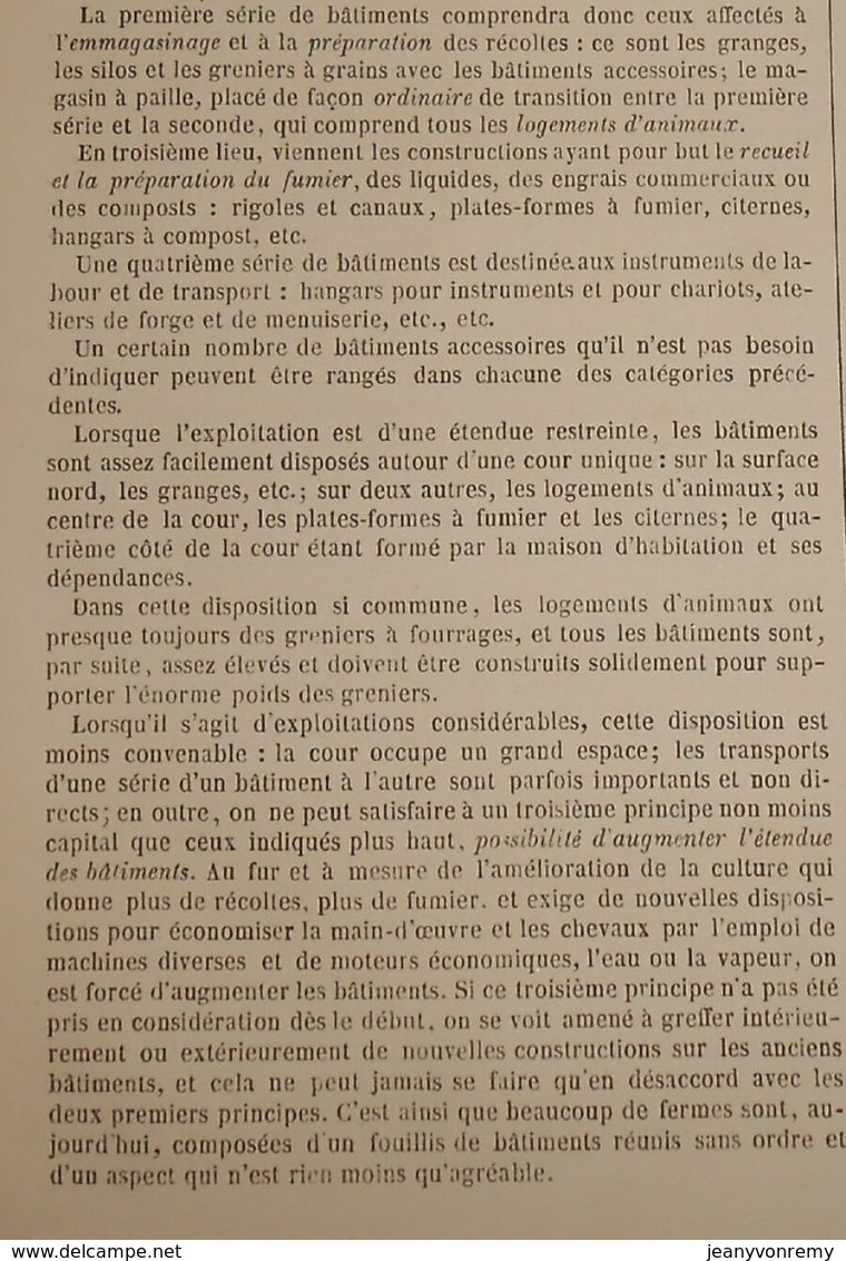 Plan De La Grande Ferme De Liscard En Angleterre. 1858 - Opere Pubbliche