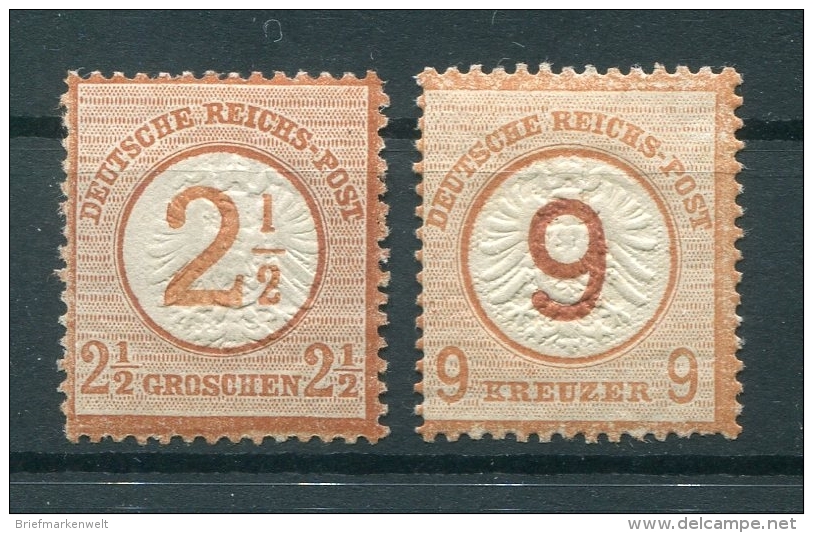 DR-Brustschild 29/30 SATZ* 150EUR (71265 - Unused Stamps
