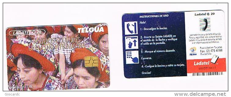 GUATEMALA - TELGUA / LADATEL - 1999: SANTIAGO ATITLAN (ROSTROS Y COLORES DE LA ETERNA PRIMAVERA)  - USED - RIF. 8030 - Guatemala