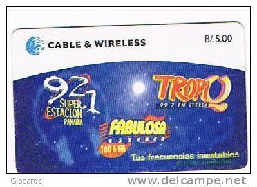 PANAMA - C & W  (CHIP) - 2000 FM RADIOUS OF PANAMA         - USED  -  RIF. 2005 - Panama