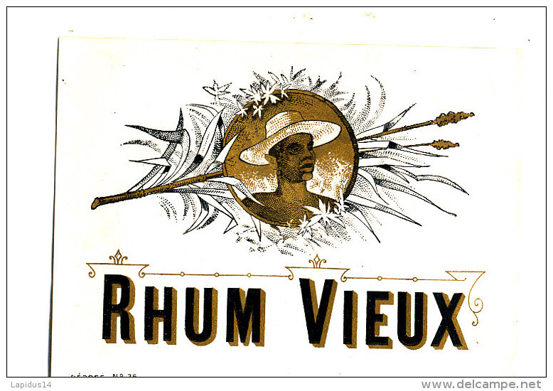 AN 232/ ETIQUETTE    RHUM    VIEUX - Rhum