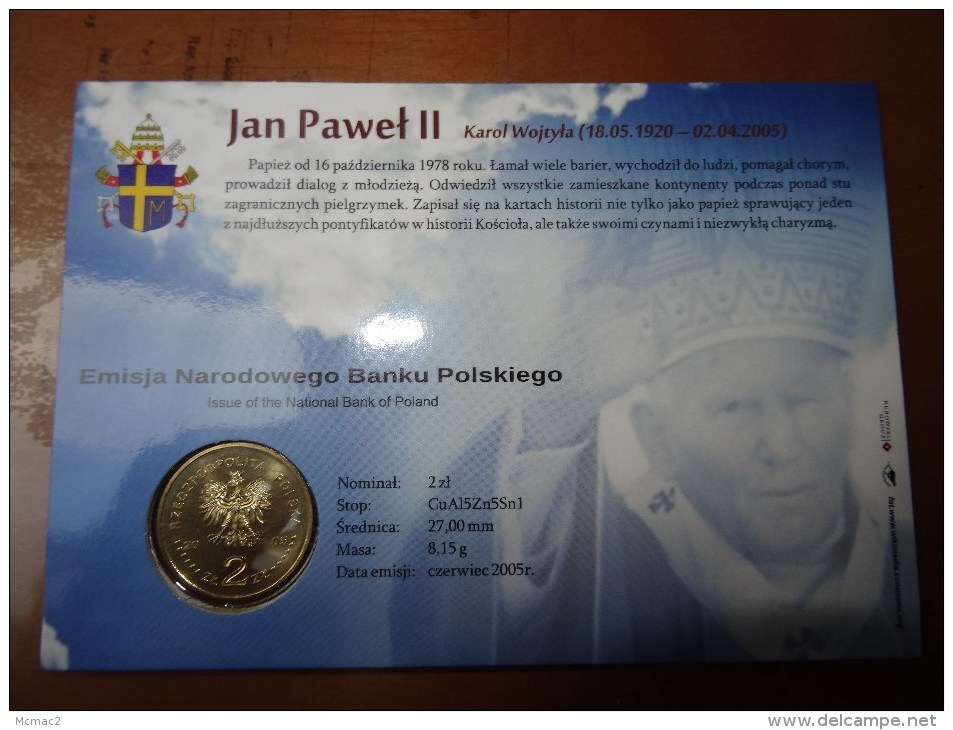 Poland Pologne 2011: Pope John Paul II, Santo Subito, Blister With Coin 2 Zl NG Mint - Poland