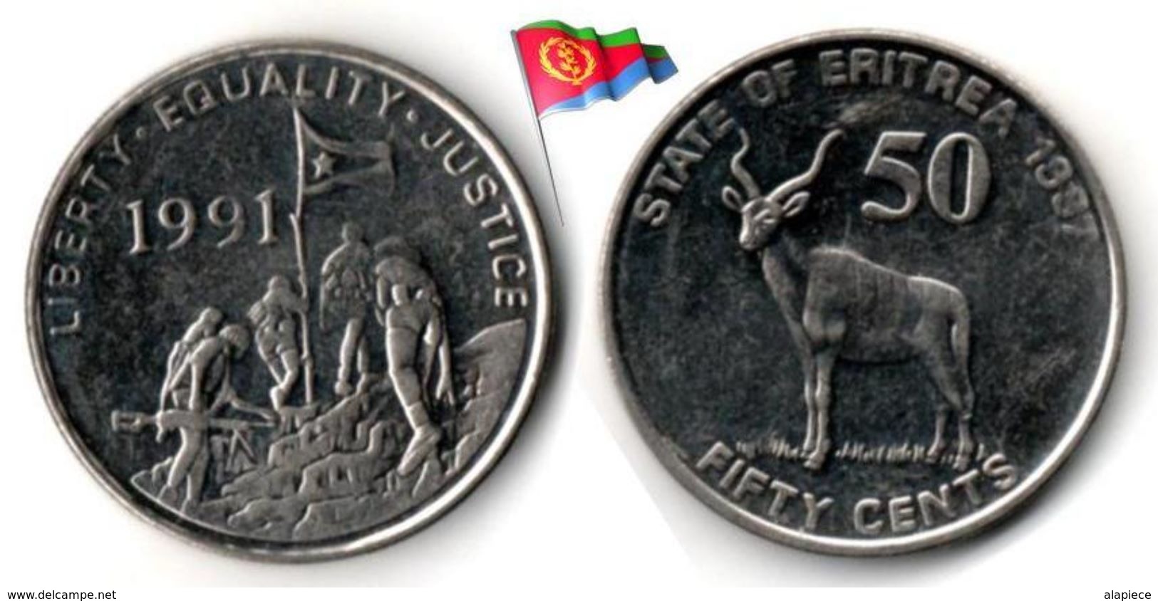 Erythrée - 50 Cents 1997 (High Grade) - Eritrea