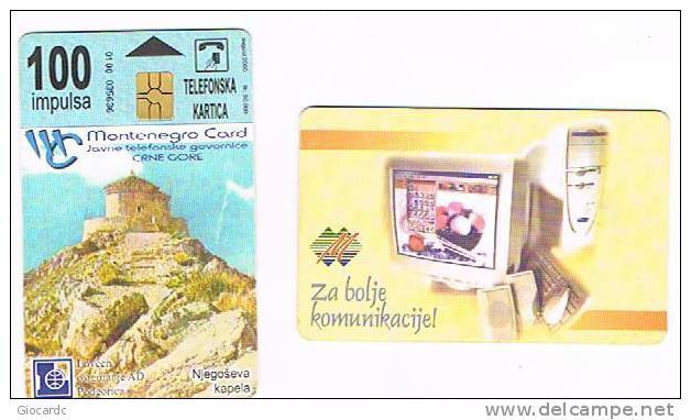 MONTENEGRO  - TELECOM (CHIP)  - 2000  NJEGOS CHAPEL   -   USED  -  RIF. 1564 - Culture