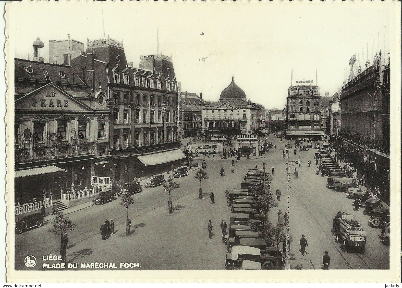 Liége -- Place  Du  Maréchal  Foch.   ( 2 Scans ) - Liege