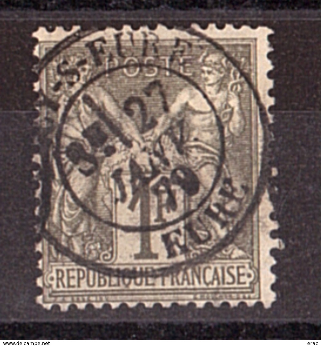 Sage N° 72 Oblitéré CàD Eure 1879 - 1876-1878 Sage (Type I)