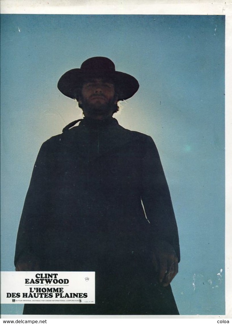 Western Clint Eastwood L'Homme Des Hautes Plaines Affiche Photographies D'exploitation - Publicidad