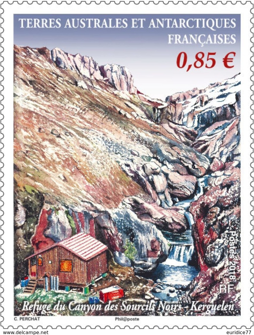 TAAF 2018 -  Kerguelen - Refuge Du Canyon Des Sourcils Noirs - Unused Stamps