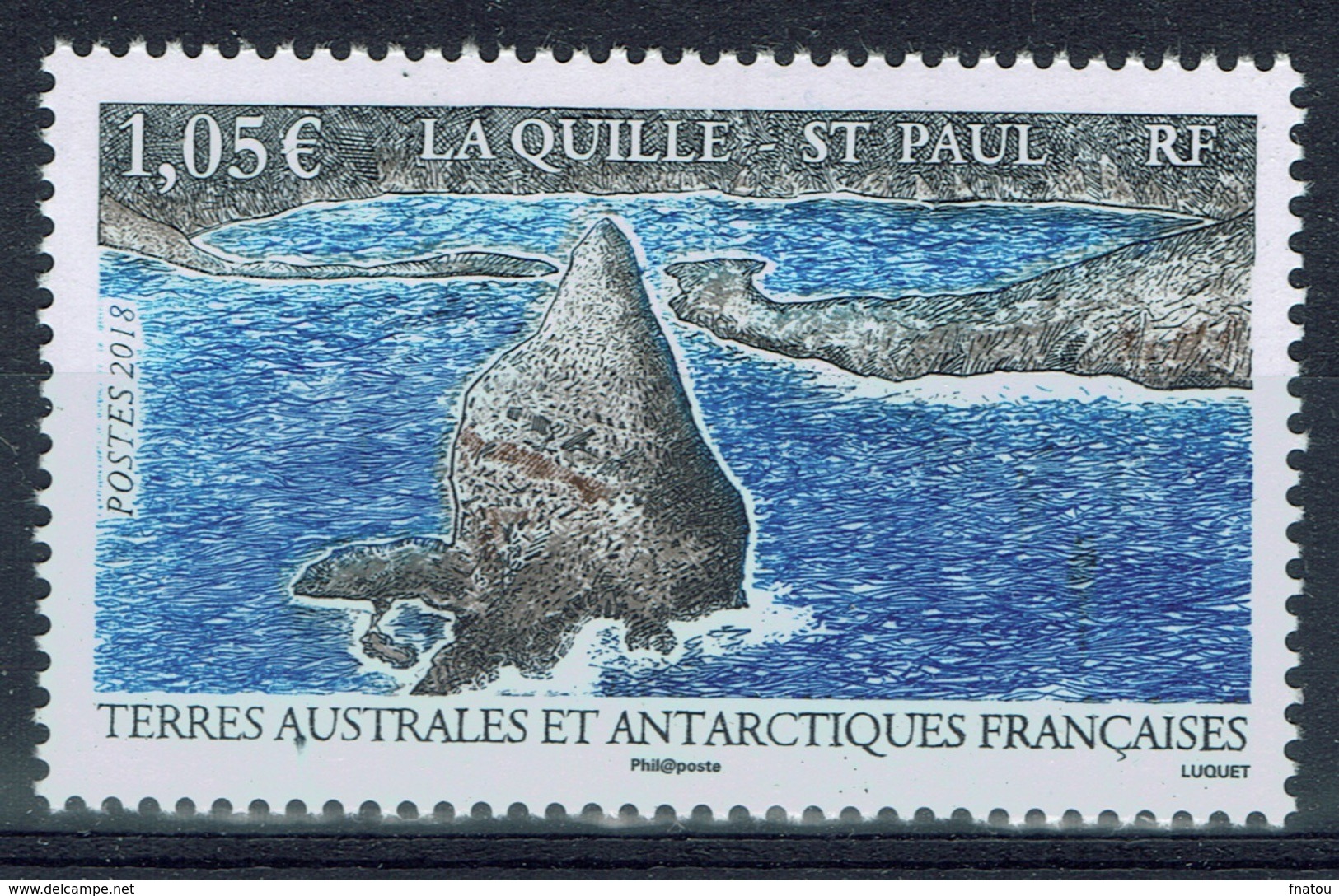 French Antarctic (FSAT), "la Quille", St Paul Island, 2018, MNH VF - Unused Stamps