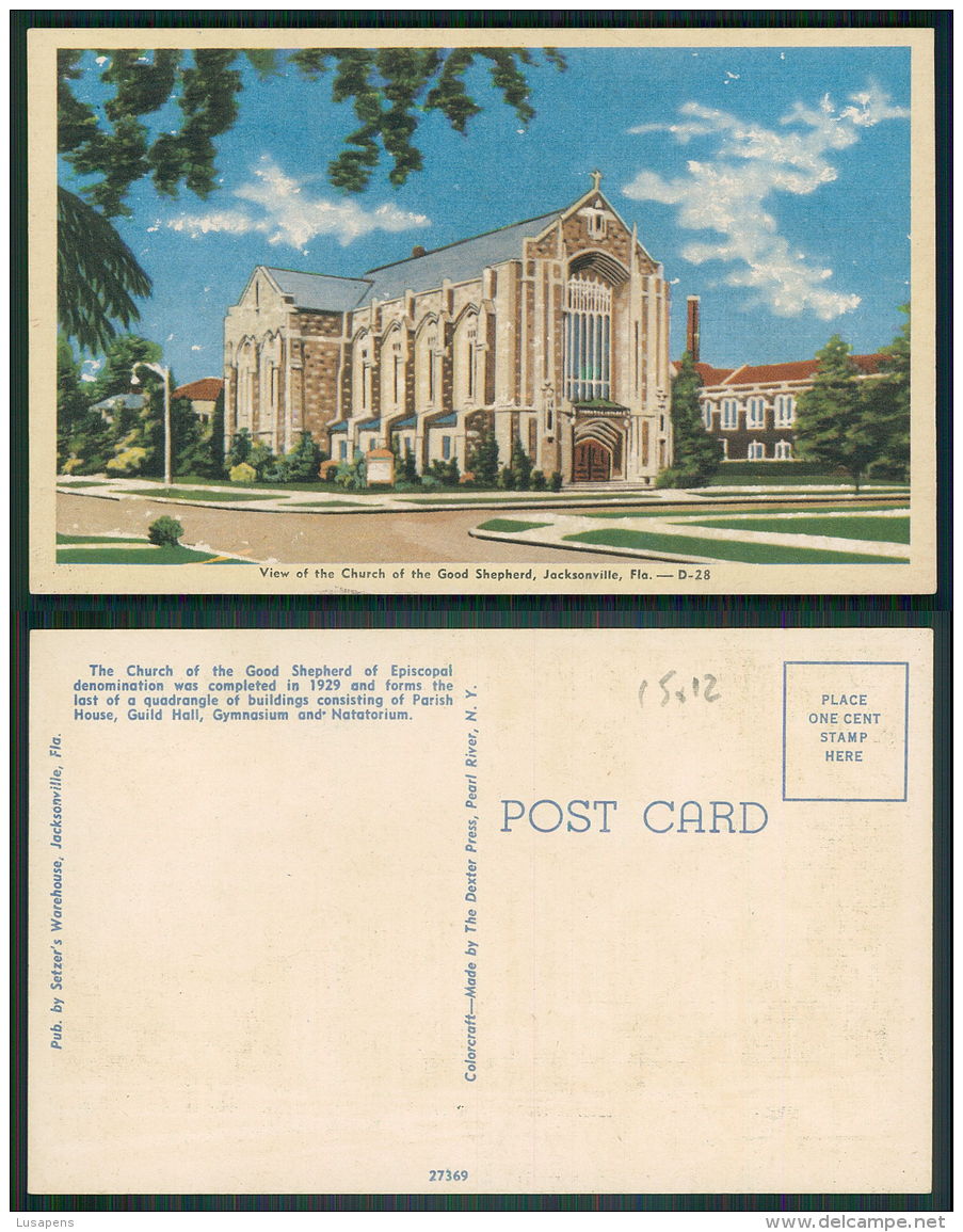 USA [OF #15612] - FLORIDA FL - CHURCH OF THE GOOD SHEPHERD JACKSONVILLE - Jacksonville