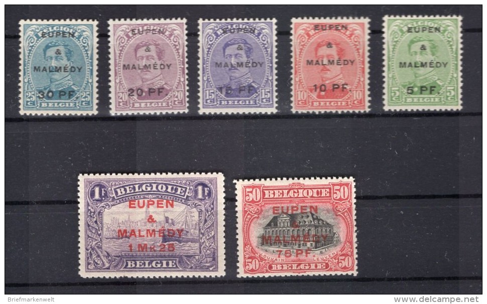 Eupen &Malmedy 1/7 LUXUS**POSTFRISCH 180EUR (75673 - Besetzungen 1914-18