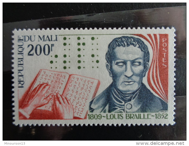 MALI 1977  Y&amp;T N° 280 ** - 125e ANNIV. DE LA MORT DE LOUIS BRAILLE - Mali (1959-...)