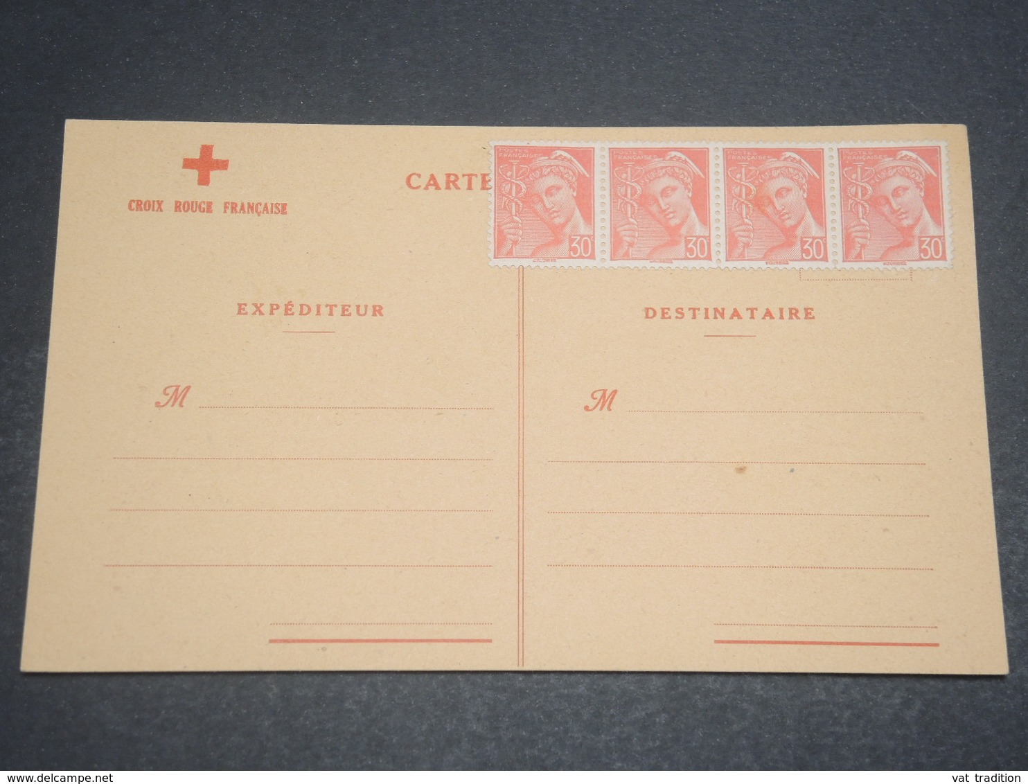 FRANCE - Carte Croix Rouge Non Voyagé , Prête à L 'emploi , Période 1940 - L 12117 - Croix Rouge