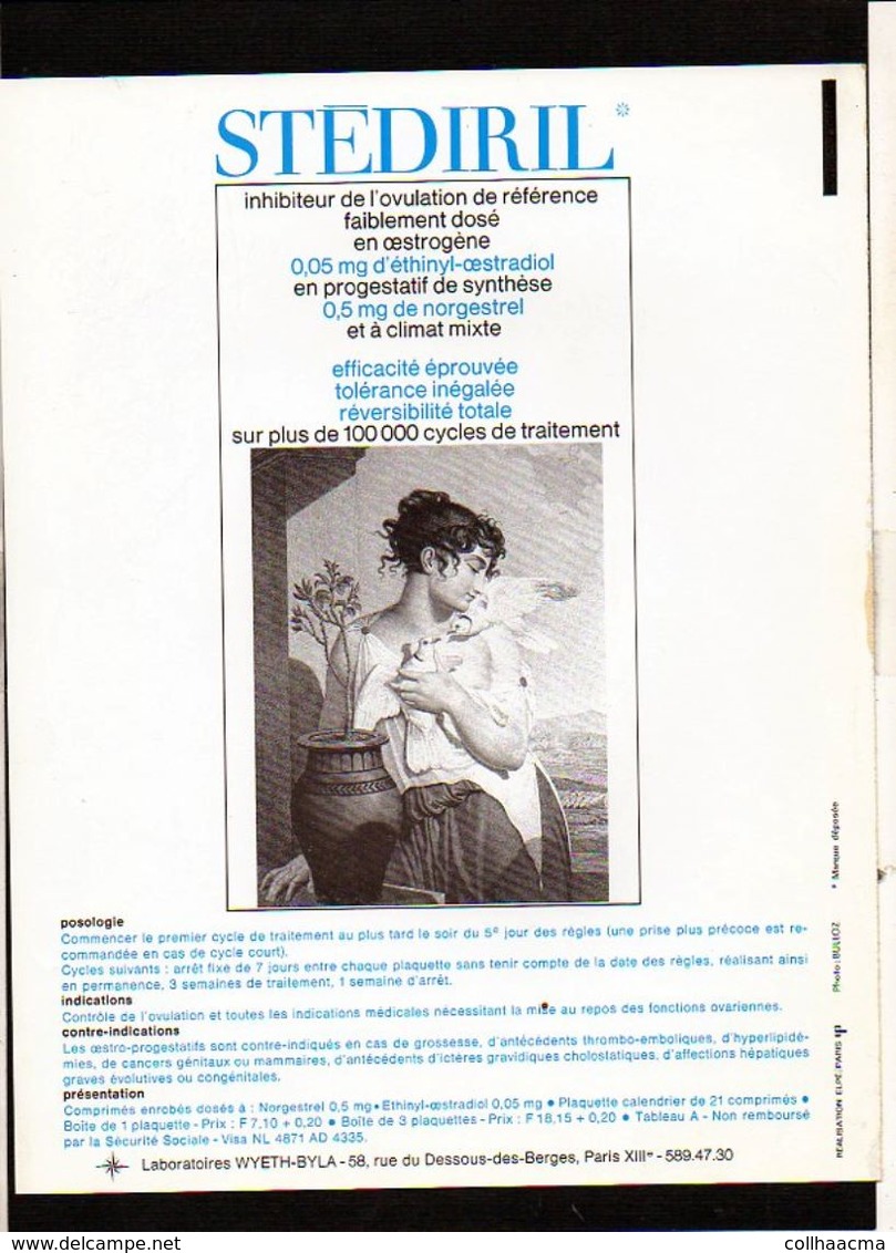 Publicité Pharmaceutique Laboratoires Wyeth Byla / Calendrier Républicain Ou Révolutionaire " Germinal " - Autres & Non Classés