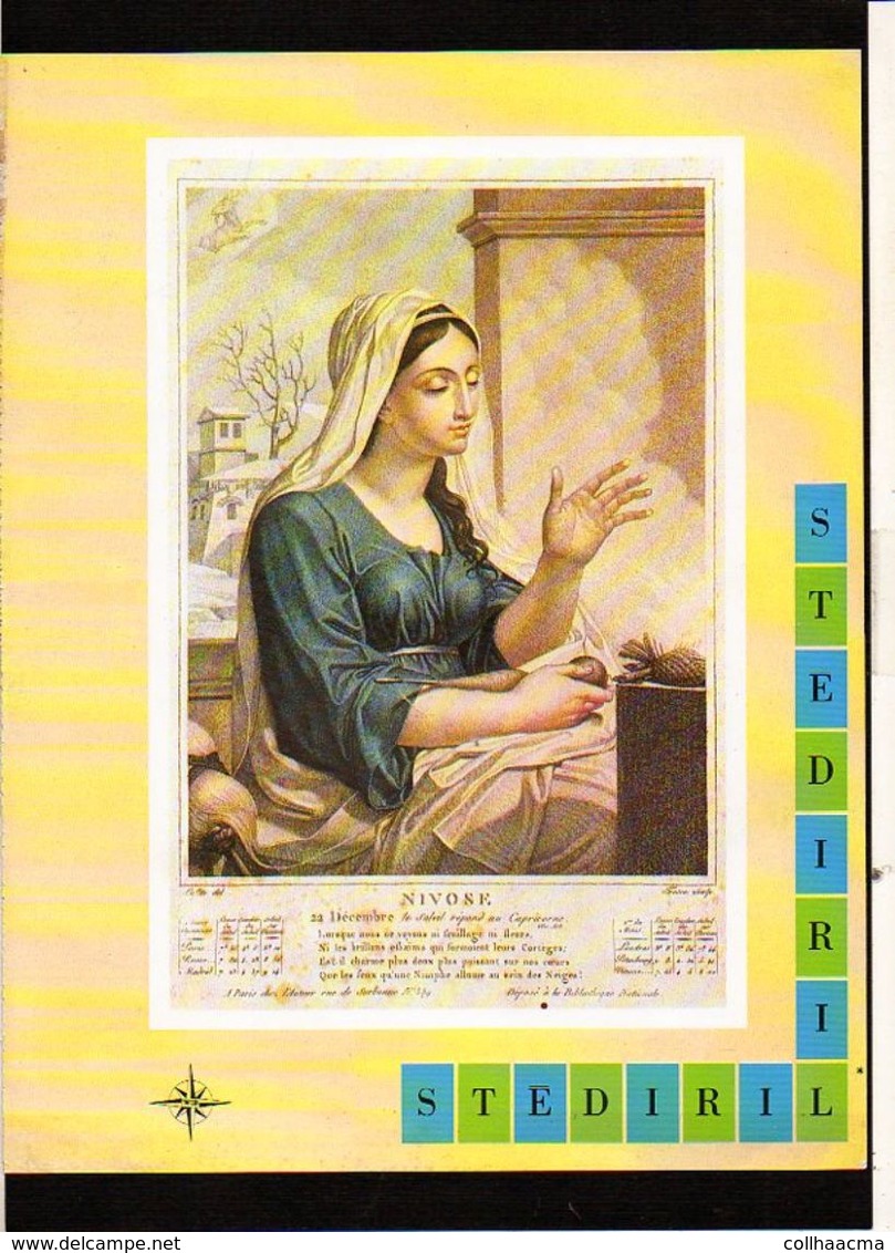 Publicité Pharmaceutique Laboratoires Wyeth Byla / Calendrier Républicain Ou Révolutionaire " Nivose " - Autres & Non Classés