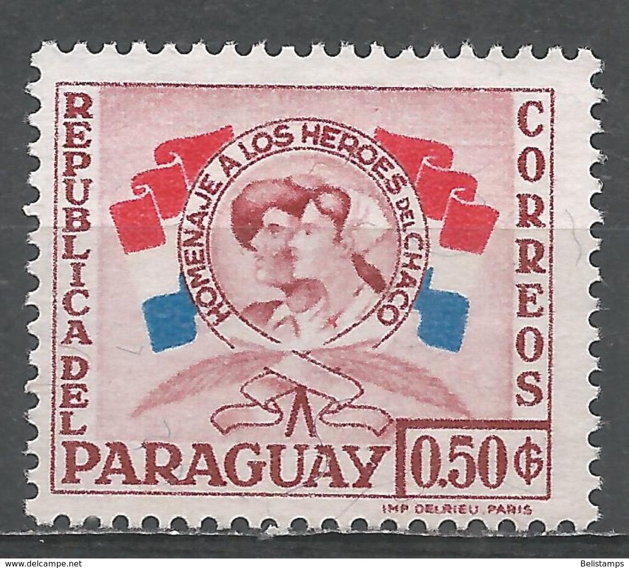 Paraguay 1957. Scott #515 (M) Nurse And Soldier - Paraguay