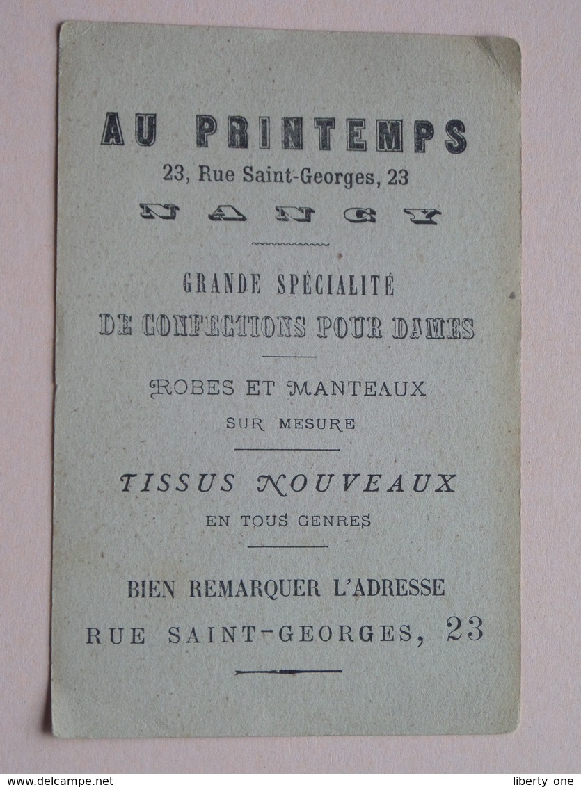 AU PRINTEMPS Rue Saint-Georges 23 NANCY ( Il Est Près D'elle, Elle Ne Le Voit Pas ! Et Vous ? / Voir Photo ) ! - Advertising