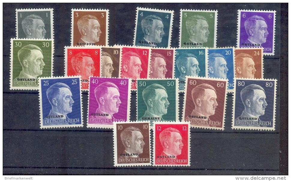 Ostland 1-20 SATZ**POSTFRISCH (75005 - Besetzungen 1938-45