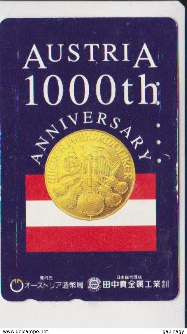 JAPAN - FREECARDS-2501 - 110-176051 - AUSTRIA 1000TH ANNIVERSARY - COIN - Japon